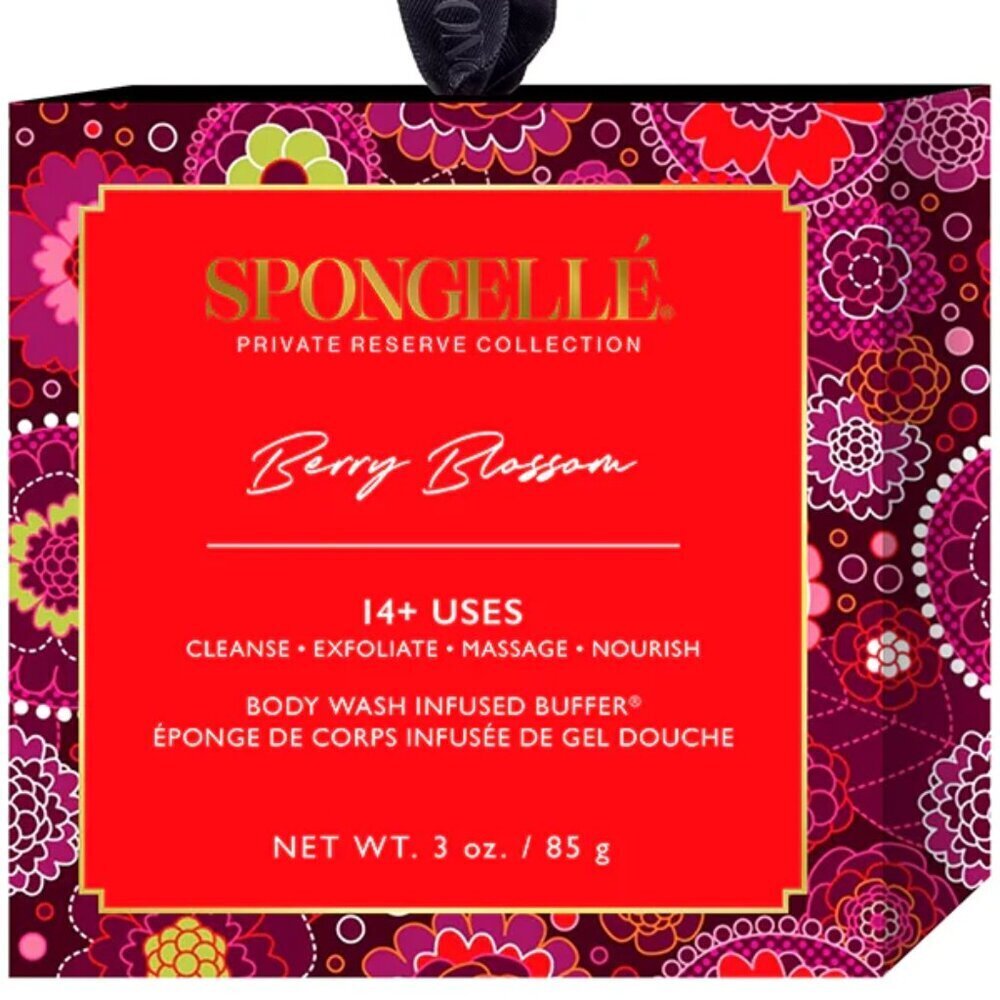 NEW Spongellé Berry Blossom Boxed Flower